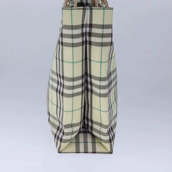 BURBERRY Nova Check Hand Bag Nylon Yellow Auth ti2489 - Picture 6 of 16